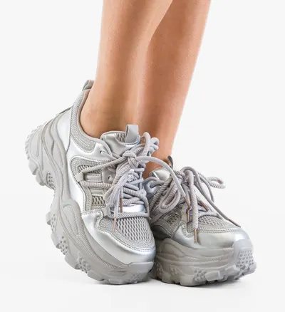 Sneakers dama Yera Argintii