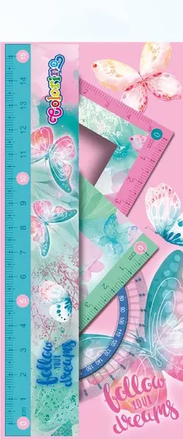 Set geometric Colorino - Dreams, 4 piese