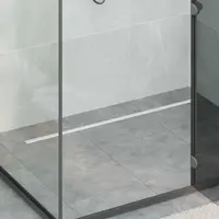 vidaXL Scurgere de duș la 360° cu model subțire Argintiu 100 cm