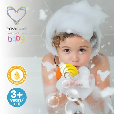 Bomba de baie cu baloane de sapun Disc, cu parfum de pepene galben 100g Easycare Baby