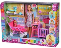 Papusa Simba Toys Steffi Love - Steffi, cu trei bebelusi