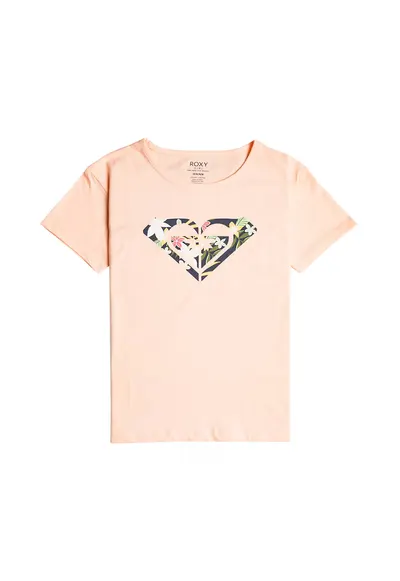 Tricou de bumbac organic cu imprimeu grafic Day And Night - Piersica