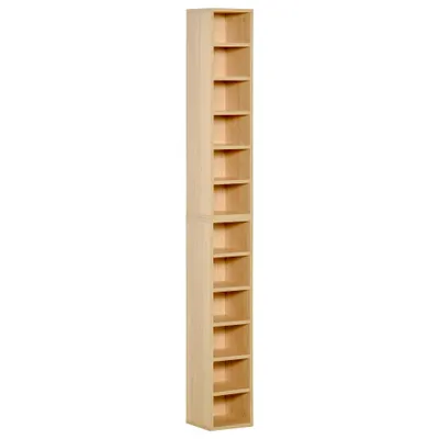Homcom Set de 2 Rasteluri Mobilier 6 Rafturi in Lemn MDF 21X19.2X88.3cm