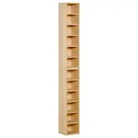 Homcom Set de 2 Rasteluri Mobilier 6 Rafturi in Lemn MDF 21X19.2X88.3cm