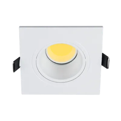 Spot Patrat Plastic cu Led Cob 7w 2700-3000k Alb