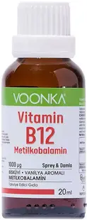 Vitamin B12, 1000 mcg, 20 ml, Voonka