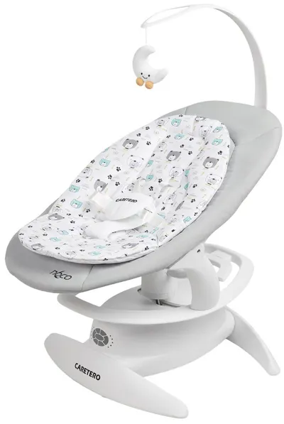 Șezlong și balansoar 2 în 1 Caretero - Rocker Noco, gri