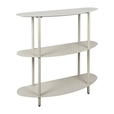 Etajeră gri din metal 90x82x28 cm Riqueza – Leitmotiv