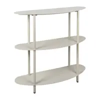 Etajeră gri din metal 90x82x28 cm Riqueza – Leitmotiv