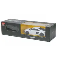 Masina cu radiocomanda - Audi R8, scara 1:24, alb - Rastar