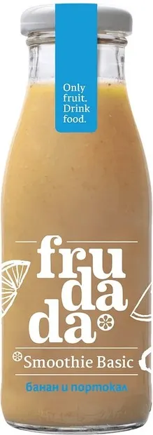 Smoothie, banană și portocală, 250 ml, Frudada