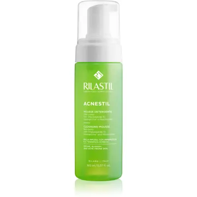 Rilastil Acnestil spuma de curatare ce echilibreaza excesul sebum pentru tenul gras, predispus la acnee 165 ml