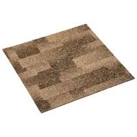 vidaXL Carpetă pentru podea 20 buc. Maro 50 x 50 cm PP