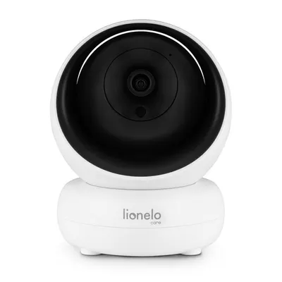 Videofon Babyline 8.3 Lionelo cu termometru si melodii rotire 360 grade alb