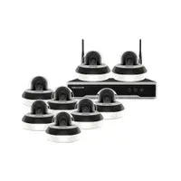 Sistem supraveghere IP interior HikVision KIT-HK-B8EXT2MP20IR-A-P, 8 camere, 2 MP, 2.8 - 12 mm, IR 20 m, PoE, slot card, microfon