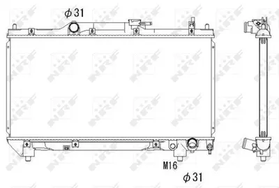 Radiator motor potrivit TOYOTA AVENSIS 2.0