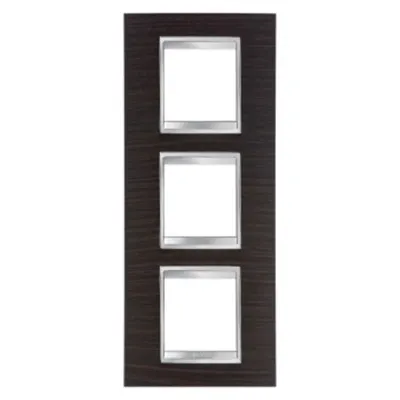 Placa ornament CProiector HORUS LUX international - IN TECHNOPOLYMER finisaj lemnING - 2+2+2 modul VERTICAL - WENGE - CProiector HORUS