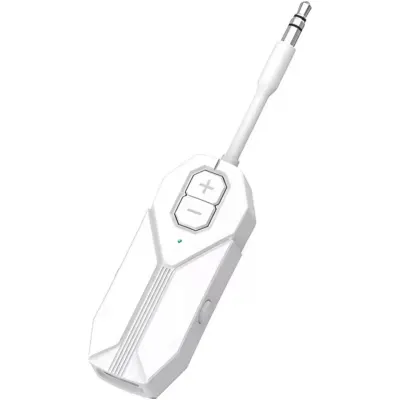 Transmitator si Receptor Audio Techstar M126 cu Bluetooth 5.4, Wireless, Portabil, Compatibil TV, PC, Boxe, Casti, Aux 3.5mm, Baterie Reincarcabila, Dual Mode TX/RX, Alb