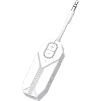 Transmitator si Receptor Audio Techstar M126 cu Bluetooth 5.4, Wireless, Portabil, Compatibil TV, PC, Boxe, Casti, Aux 3.5mm, Baterie Reincarcabila, Dual Mode TX/RX, Alb