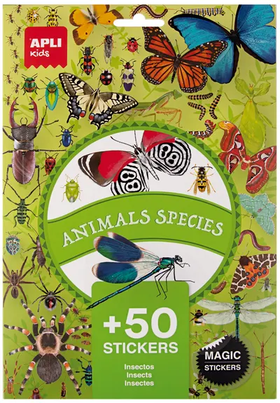 Set de autocolante Apli Kids - Insecte, 50 bucăți