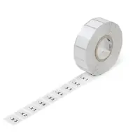 Push-button marker; 27 x 27 mm; silver-colored
