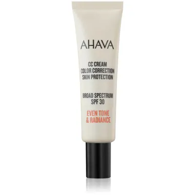 AHAVA CC Cream Color Correction crema CC pentru uniformizarea nuantei tenului SPF 30 30 ml