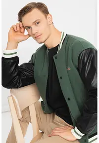 Jacheta cu imprimeu Barry Varisty - Verde/Negru