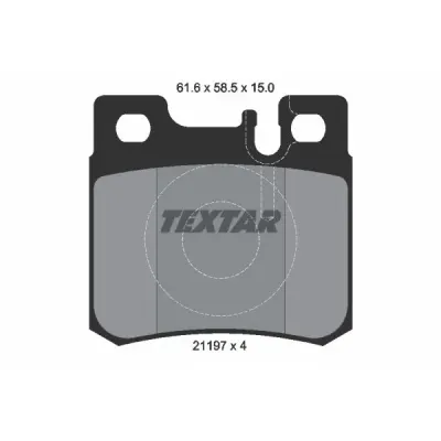 Set placute frana, frana disc TEXTAR 2119701