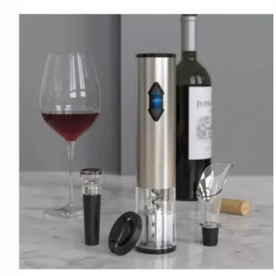 Set accesorii pentru vin cu tirbuson electric, 4 piese, baterii