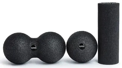 Set de 3 dispozitive mici de automasaj Blackroll - BlackBox Mini, negru