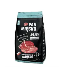 PAN MIĘSKO Sac hrana caini talie foarte mare, cu porc si mistret XL 9 kg