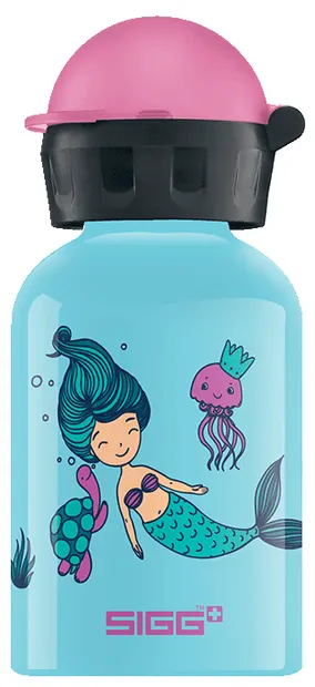 Sticla de apa petru copii Sigg KBT – Water world, albastra deschis, 0.3 L