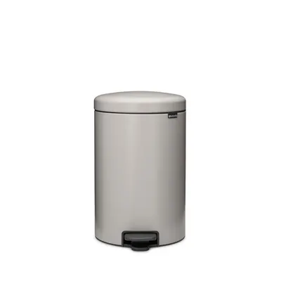 Coș de gunoi gri deschis cu pedală din oțel 20 l NewIcon – Brabantia