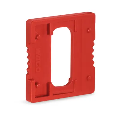 Blind plug for carrier terminal blocks; red
