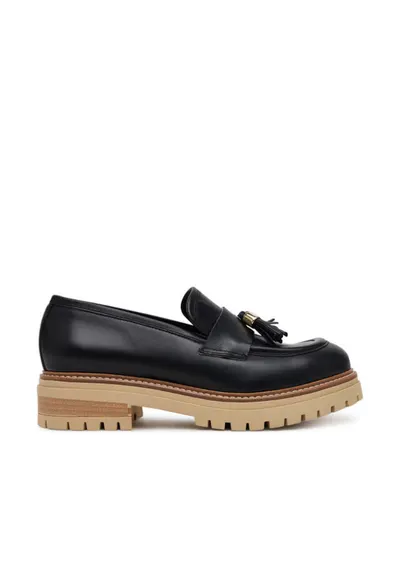 Mocasini dama SA10144G1MTC0000 - Piele naturala - Negru