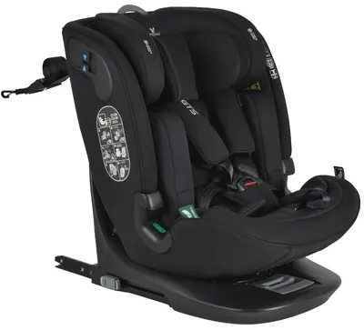 Scaun auto Cangaroo - GTS, 360°, IsoFix, I-Size, 40-150 cm, Black-ink