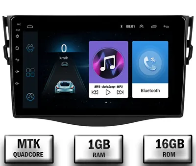 Navigatie Toyota RAV4 (2006-2013), Android, P-Quadcore 1GB RAM + 16GB ROM, 10.1 Inch - AD-BGP10001+AD-BGRKIT096