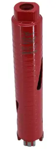 Carota diamantata Super PREMIUM ø38mm x 180mm x M16 pentru gaurire Beton armat, Zidarie, Granit - DXQZ.REDCORE.38