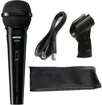 Microfon Shure - SV200A, cablu + clema + husa, negru
