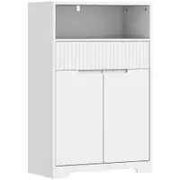 HOMCOM Dulap de sub Attributebaie Compact cu Sertar, 60x30x80 cm, Alb | Aosom Romania