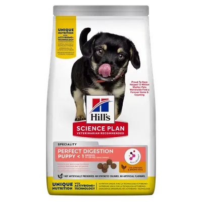 Hrana uscata caini, Hill's Science Plan Canine Puppy Medium Perfect Digestion, 2.5 kg