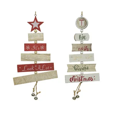 Decoratiune - Tree Mdf With Bells - mai multe modele