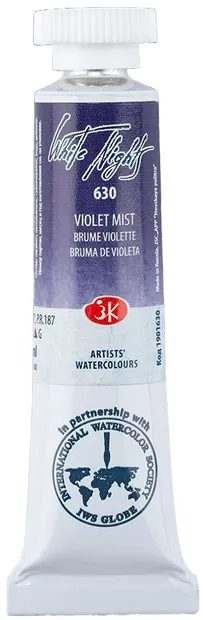 Vopsea pentru acuarelă Nevskaya Palitra Leningrad White Nights - 630, Violet Mist, 10 ml
