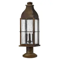 Pitic pentru exterior Bingham 3 Light Pedestal