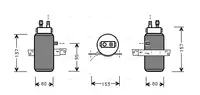 Uscator aer conditionat potrivit SAAB 9000 2.0 2.3 3.0 09.84-12.98
