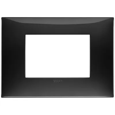 Rama 3 module Vimar Neve Up 09673.04 plastic Glossy negru