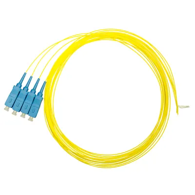 Pigtail SC, 9/125µm OS2, 2m, Easy Strip, galben,4buc