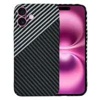 Husa pentru Apple iPhone 16 Plus, Techsuit, Carbonite FiberShell, Neagra Gri