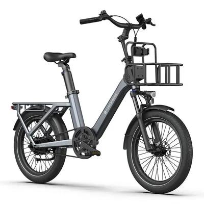 Bicicletă electrică AirOne Ultra, 20''×2.4'',transmisie prin curea,motor Bafang