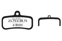 Klocki hamulcowe rowerowe (organiczne) EBC Brakes CFA493